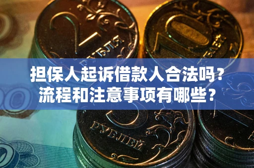 济南担保人起诉借款人合法吗？流程和注意事项有哪些？